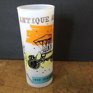 Glass vintage 50s Oldsmobile frosted glass